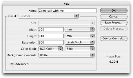 Part I Layer Basics Creatig a ew documet The first step to desigig your ivitatio is to create a ew Photoshop documet. Choose File New or press Ctrl+N (Ô+N o the Mac). The New dialog box appears.
