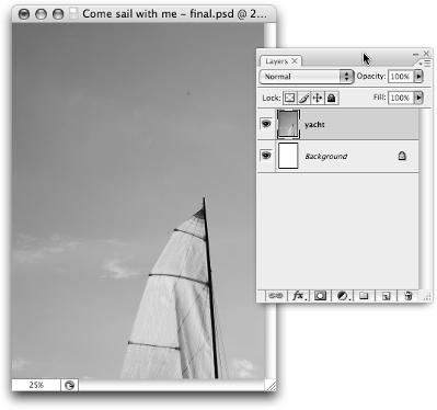 Part I Layer Basics Look at the Layers palette for the ivitatio documet (if the ivitatio documet is t selected, select it first), ad you see that the photo has bee added to the documet as a ew layer,