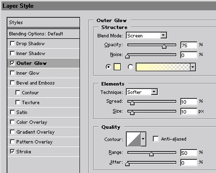78 LESSON 3 Layer Basics 4 Select the Stroke check box in the left side of the Layer Style dialog box, and then click the name Stroke to display its individual options.