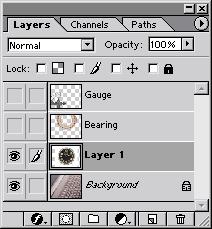If you want to expand the Layers palette, click the minimize/maximize box (Windows) or the resize box (Mac OS) at the top of