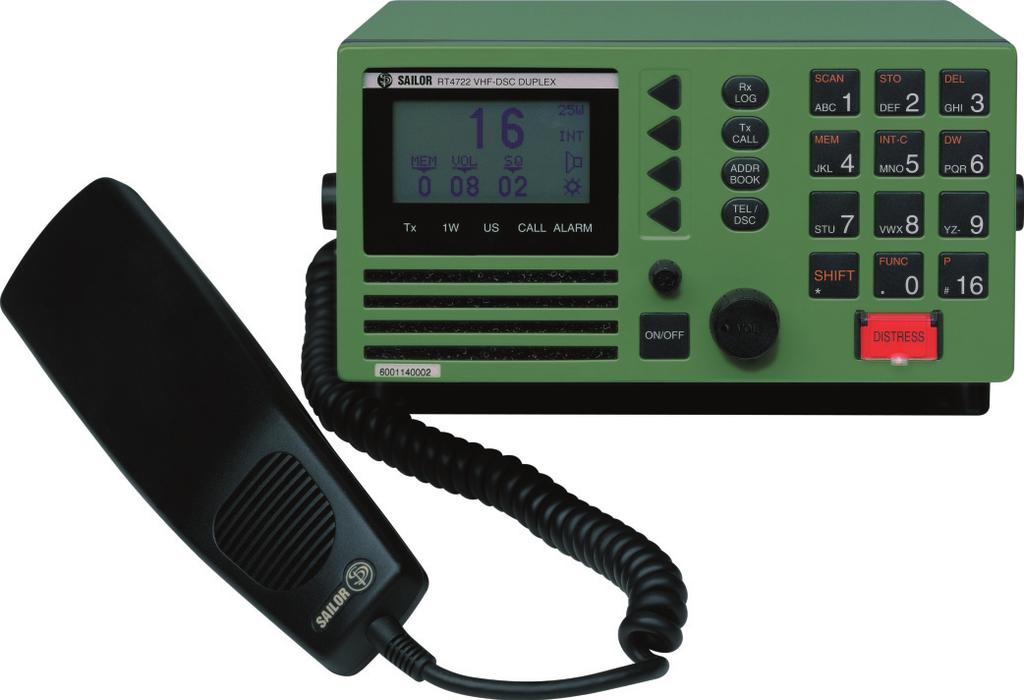 SAILOR RT4722 VHF-DSC DUPLEX Operating