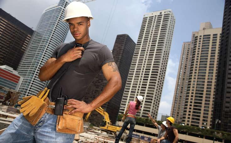 EP350 Industrial Portable Two-Way Radio Better Coordination for Construction Projects To keep any construction project on track, you need timely coordination from management to