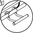 Fasten the gas spring to the lift system To fasten the gas spring to the lift system: 1.