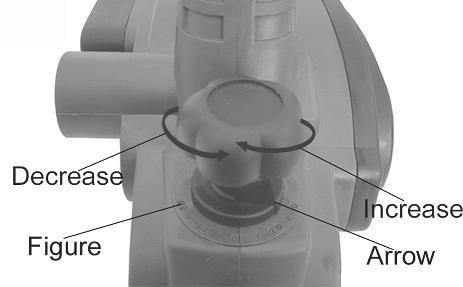to adjust the depth of cut simply turn the cut depth adjustment knob. As shown in fig 3.