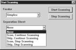2.3 Various Scanning Modes Job Separation Sheet When you use a Job Separation Sheet, scanning is carried out in the same way as regular scanning except that you select the detection setting when you