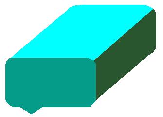 [Description of the Design] The pale blue color represented in the surrounding part in the surface view is the background for making the surface shape clear.
