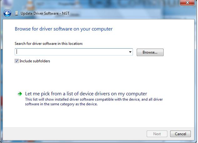 11. Select Next. The driver installation process begins. 12.
