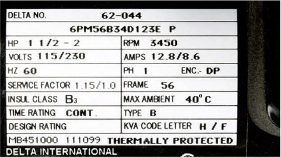 Find the amps (A) on the tool s nameplate and use the chart to determine the necessary wire gauge for your extension cord