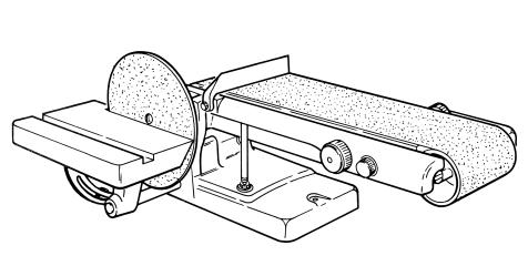 5. Spindle, Belt and Disc Sander Safety 1. Eye protection must be worn while operating any sander. 2.