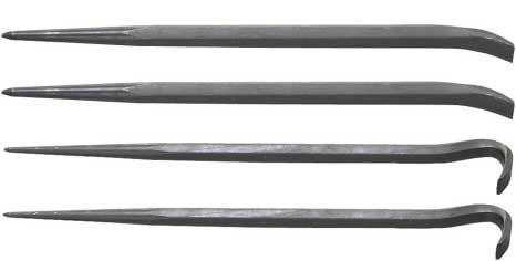 ammers, unches, and hisels ets 4-pc inch & oll Bar et.06 bs. /.20 Kgs.