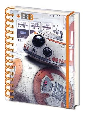 SR72437 NEW STAR WARS: THE LAST JEDI (BB-8) FLEXI-COVER A5 NOTEBOOK Sold in Multiples of 10 5051265724373 SR72438 NEW STAR WARS: THE LAST JEDI (R2-D2)