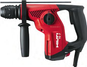 Rotary hammer TE 2-M Everyday hammer drilling in concrete, masonry and natural stone 2 gears for optimal drilling speed in steel, wood and plastics using the optional quick-release chuck Driving