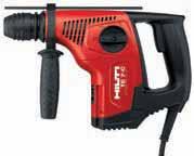 TE 7-C rotary hammer 16 mm dia. Drilling in concrete and masonry with drill bits up to 20 mm dia. (optimum performance up to 16 mm dia.