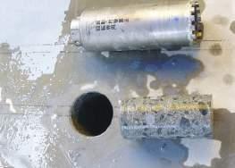We recoend to use the GCD guide for holesaws.