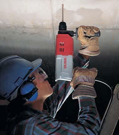ROTARY HAMMERS P 16 SDS P 16 SDS applications Drilling holes for wall plugs, including overhead Drilling holes up to dia. 24 mm for heating pipes, electrical cables, etc.