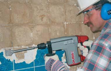 COMBI HAMMERS P 26 C P 26 C applications Drilling holes for wall-plugs Drilling through-holes up to dia. 30 mm for heating pipes, electrical cables, etc. Sinking sockets in masonry up to dia.