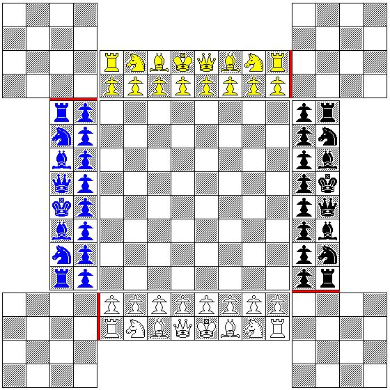 7 The small gaps between segments of the board do not affect movement, except for the heavy red lines, for which those gaps created room, which act as a complete barrier to all movement, just as the