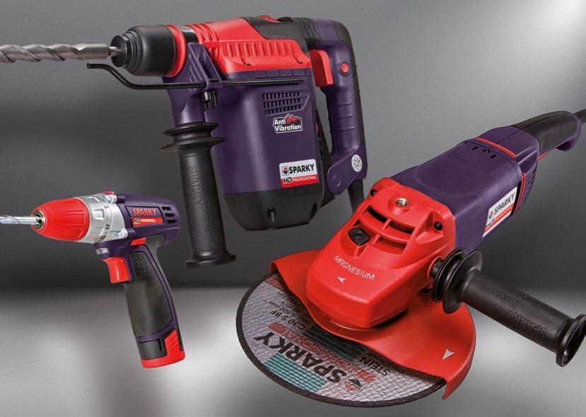 POWER TOOLS CERTIFICATES All SPARKY Power Tools have been evaluated for conformity according to: EU Directives 2006/42/EC, 2014/30/EU, 2014/35/ EU by leading certification Authorities or have been