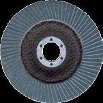 accessories Abrasive Flap Discs For grinding flat surfaces. Most efficient when used at an angle of 0 45. Max. working speed 80 m/s. Straight Inclined For contour and edge grinding.