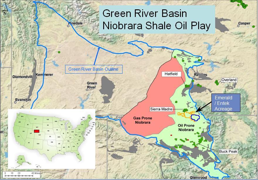2011 Appraisal Program Update In July 2011, Emerald and Entek commenced a Niobrara shale oil appraisal drilling program consisting of 3 vertical wells.