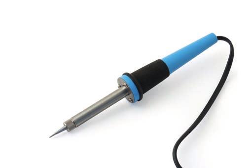 9 5 A soldering iron is shown in Figure 4. It is used to solder electronic circuits. Figure 4 Name three health and safety hazards when using a soldering iron.