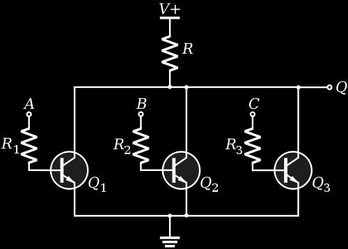 THE TTL LOGIC CIRCUIT FAMILY Basically a modified/improved version of the diodetransistor-logic (DTL); Small scale integrated (SSI) circuit, short delay times; Input: multiemitter-transistor (AND