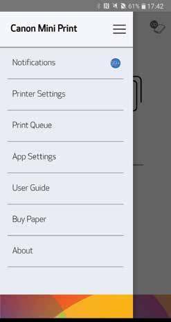 menu, tap Add Printer and choose your
