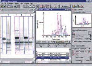 AIDA-bio analysis program for biological applications APPLICATION contrast optimizing image printing 1-dimensional densitometry (profile analysis) fragment length determination molecular weight