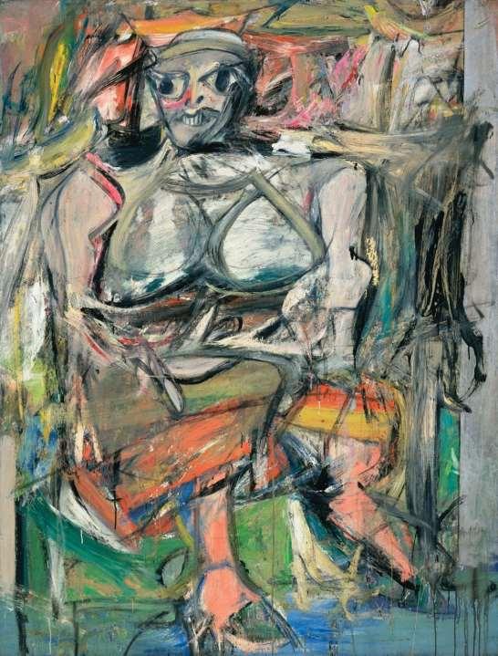 WILLEM DE KOONING (Dutch-born American painter 1904-1997), Woman I,