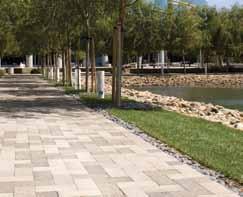 Color blends should be avoided on small projects. A paver installation using a color blend requires special attention to assure proper field blending.