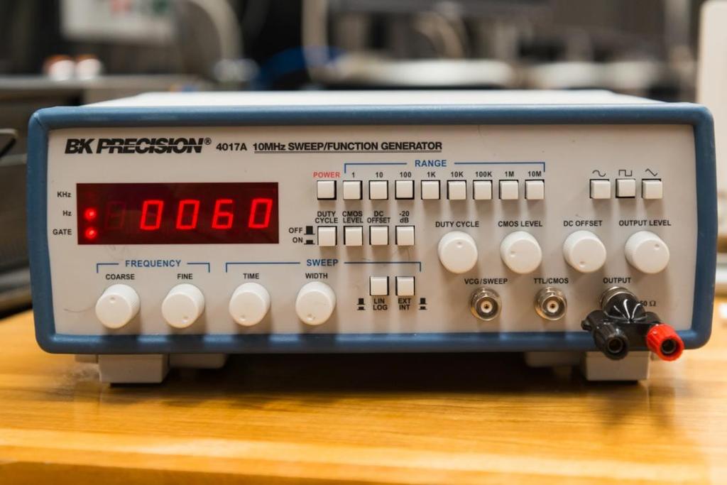 Figure 3: Our BK precision Function Generator will be used to generate signals to test our electrical circuits we make in future labs.