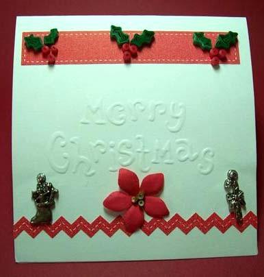 The cute Christmas brads were just the right touch to dress up this card!