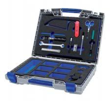 Eacon Assembling tool kits for all connectors, used with Eacon 2C/4C/6C cables (with additional space for other auxiliary tools and spare parts).
