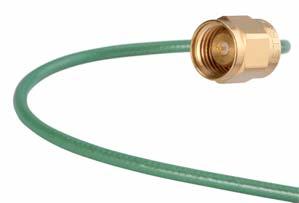 Minibend page 80 Low profile, high performance microwave coaxial cable assemblies Frequency range up to 65 GHz Triple shielded for high isolation Eliminates need for costly right angle connectors