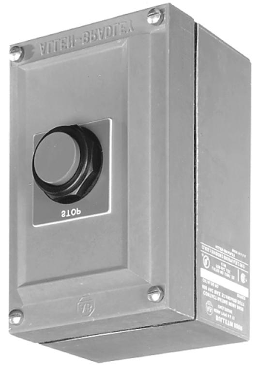 30.5 mm Stations Hermetically Sealed for Division 2/Zone 2 Complete Assembled Stations, Non-Metallic Enclosures Class I, Division 2/Zone 2 button Operators for Class I, Division 2/Zone 2 are offered