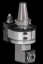 90CNC-AAH-ER16-90º Modular CNC Angle Head 4000 RPM max. ER16 Collet System 5 lb.ft. torque 1 to 1 Driving Ratio 3/8 max tool shank size 14.