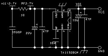 The ground plane has an impact on the range and the stability of operation. VCC I The power supply terminal. The supply voltage is DC 3.