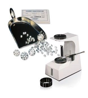 LESSON 8: Treatments, Synthetics, and Simulants CZ diamond simulant diamond tester doubling flash effect fracture filling irradiation laser drilling synthetic cubic zirconia synthetic diamond