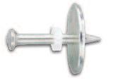 The fasteners are available with either a round or square washer for increased pullover resistance..300 HEAD DRIVE PINS W/1" WASHER (MECH. GALVANIZED) CAT. HEAD SHANK STD. STD. NO. SHANK LENGTH DIA.