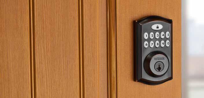 SMARTCODE 10 CONTEMPORARY SMALLER. QUIETER. STRONGER The SmartCode 10 deadbolt allows you to enter your home using a personal code and the motorized deadbolt locks with just the push of a button.
