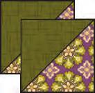 Follow Step 10 using (1) 4 ⅞ Fabric G square and (1) 4 ⅞ Fabric N square to make (2) GN units.