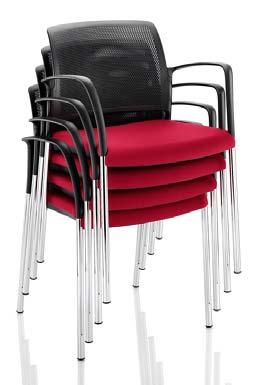 0.4 Boss Mars Chairs With Arms Chrome base 1 White back/