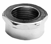 1/2 MPT - one end 997 8 long, NO threads - both ends urinl - spud Nut & EsCutCHEON - Chrome