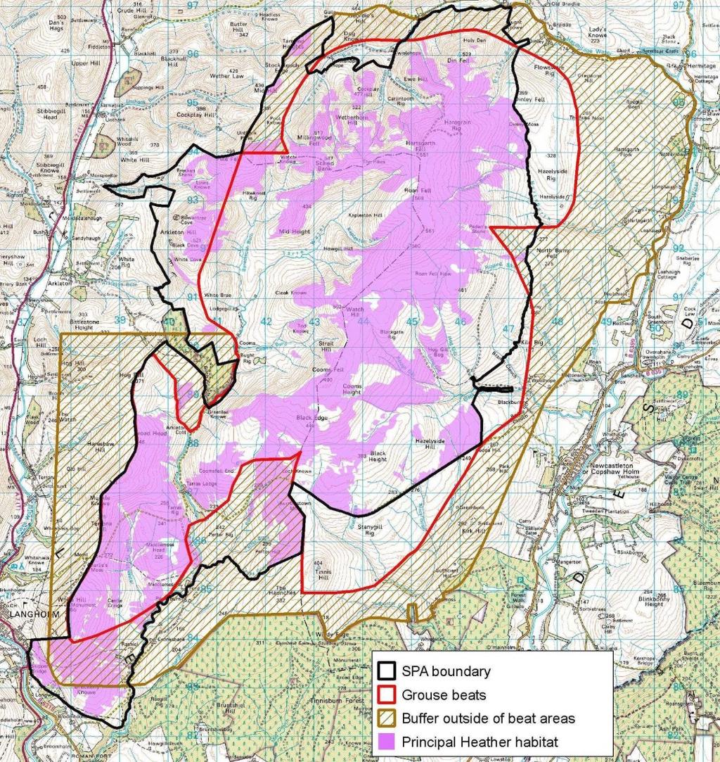 4 Project description and objectives 4.1. Location and land area. Langholm Moor is situated between Langholm and Newcastleton within Dumfries & Galloway and the Scottish Borders.