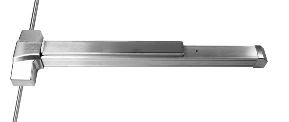 EXIT DEVICES 92 8000 Series Heavy Duty Grade 1 Wood Door Concealed Vertical Rod Exit Devices (CVR) The Lawrence Hardware 8600/8800 series has a full line of heavy duty wide stile Panic and Fire Rated