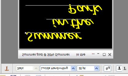 Layer Styles: Fancy Text With the Eyedropper tool, click on a yellow portion of one of the red-yellow butterflies.