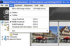 Selecting the Image Display Mode You can change the display size or method and sort images according to conditions.