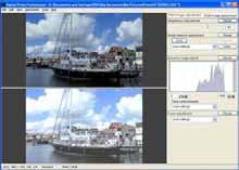 You can also display edited and original images in one split window (-43).
