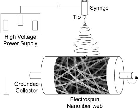Determination of Electrospun Fiber Diameter Distributions Using Image Analysis Processing Figure 1. Schematic diagram for electrospinning apparatus. Table I.