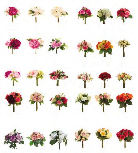 FAUX FLORALS Beautiful faux florals are available with any of our